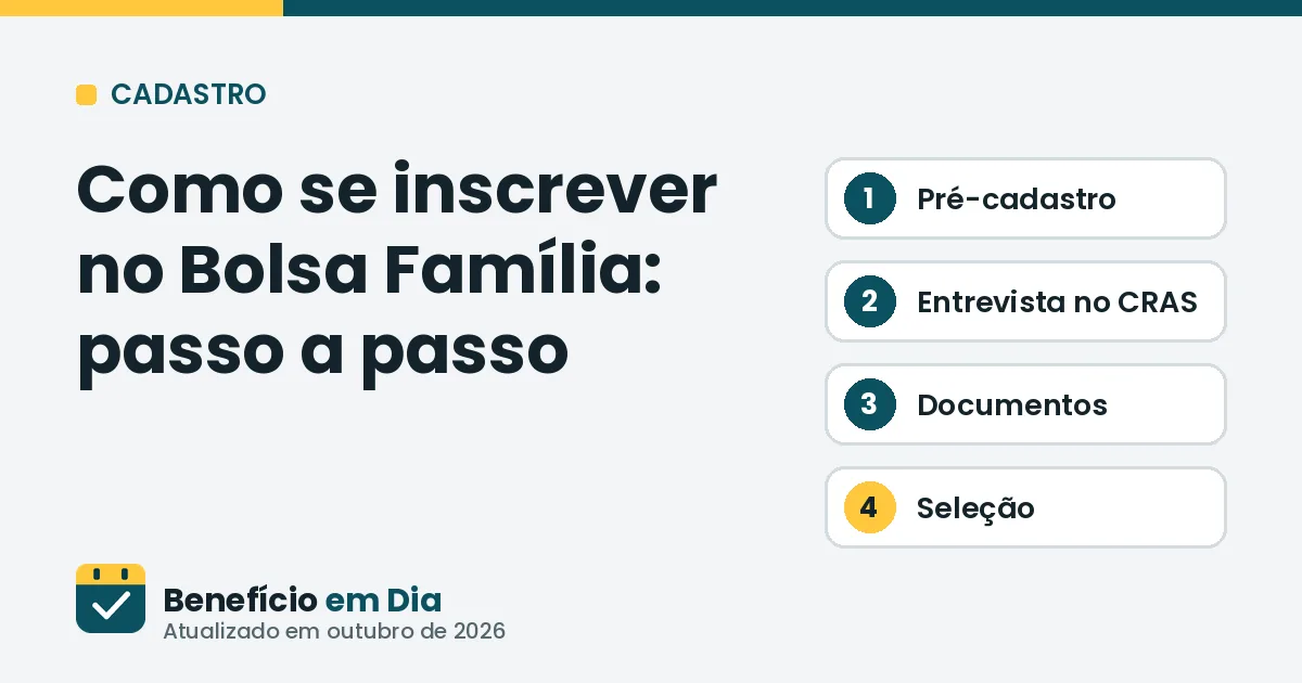 Como se inscrever no Bolsa Família: passo a passo